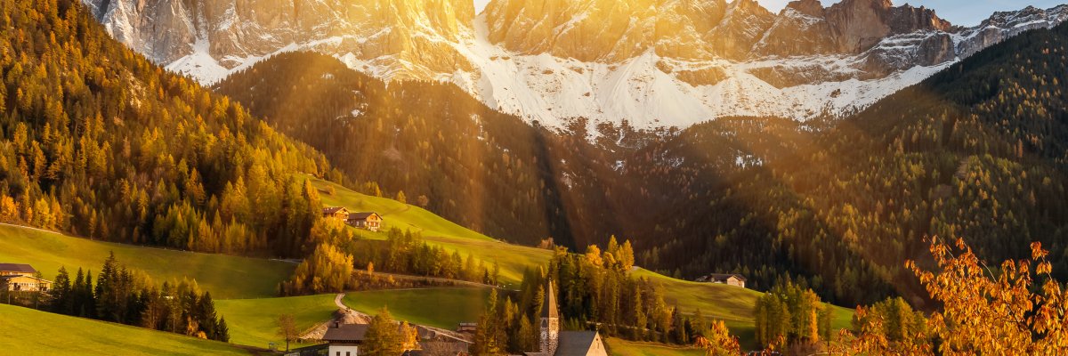 Blick auf das herbstliche St. Magdalena