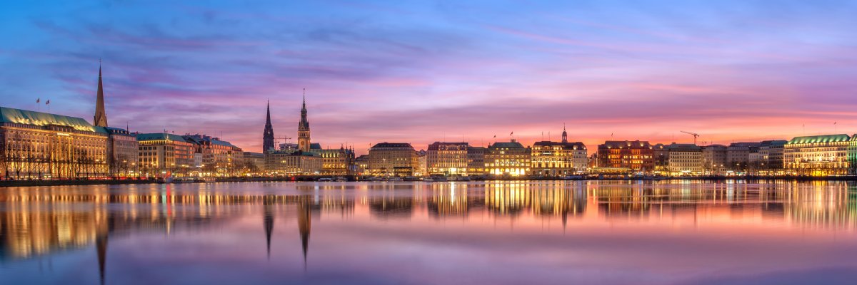 Die Binnenalster in Hamburg 