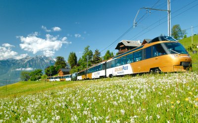Golden Pass Panoramic Express auf der Strecke Montreux-Zweisimmen © GoldenPassLine