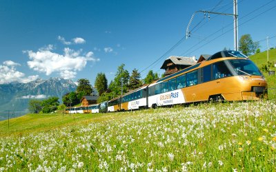 Golden Pass Panoramic Express auf der Strecke Montreux-Zweisimmen © GoldenPassLine