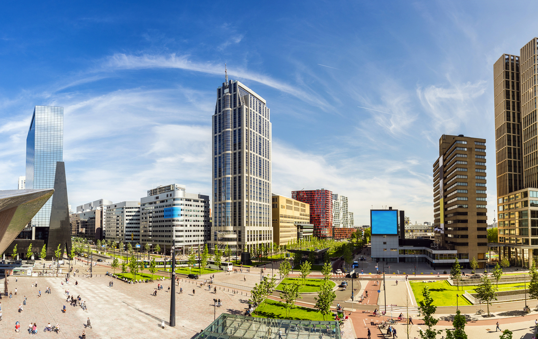 Skyline der Stadt Rotterdam