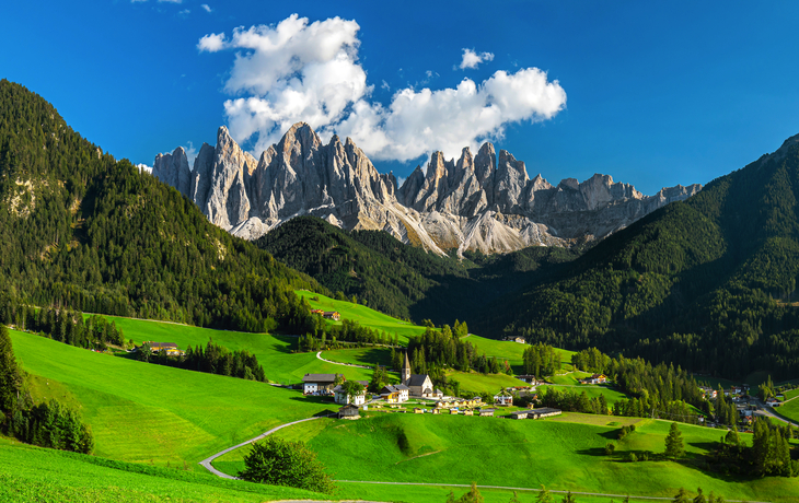 Val di Villnöss mit Santa Maddalena