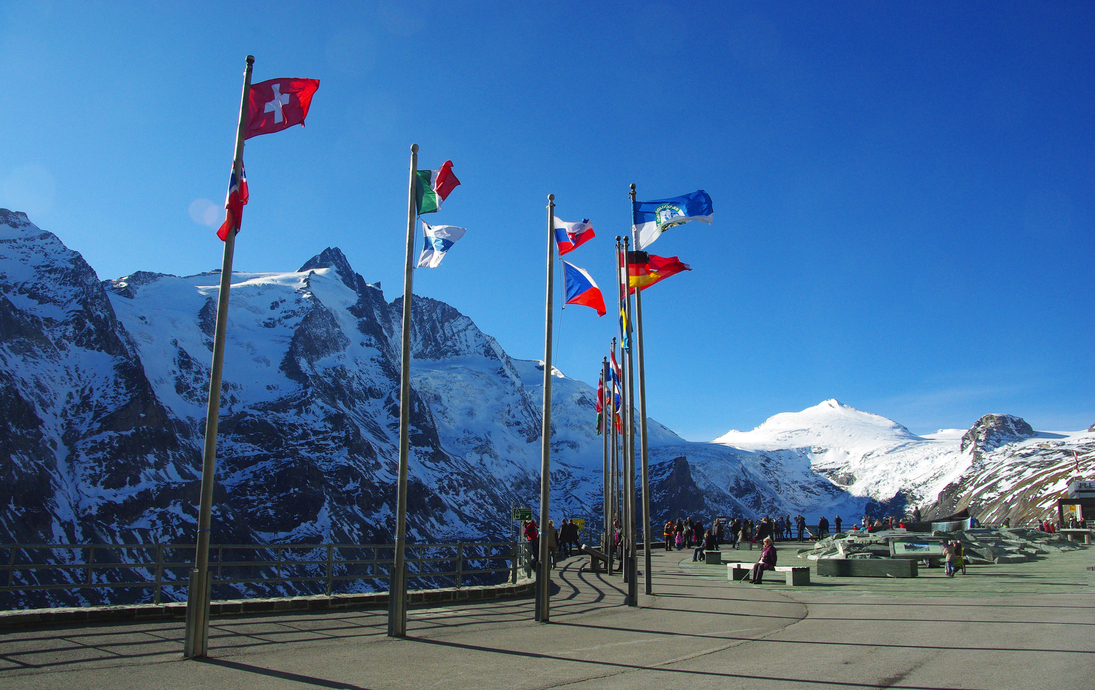 Kaiser-Franz-Josefs-Höhe an der Großglockner-Hochalpenstraße in Österreich