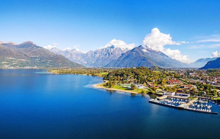 Hafen von Colico am Comer See