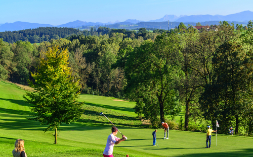 auf dem Golfplatz