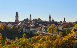 Blick auf die Altstadt von Rottweil