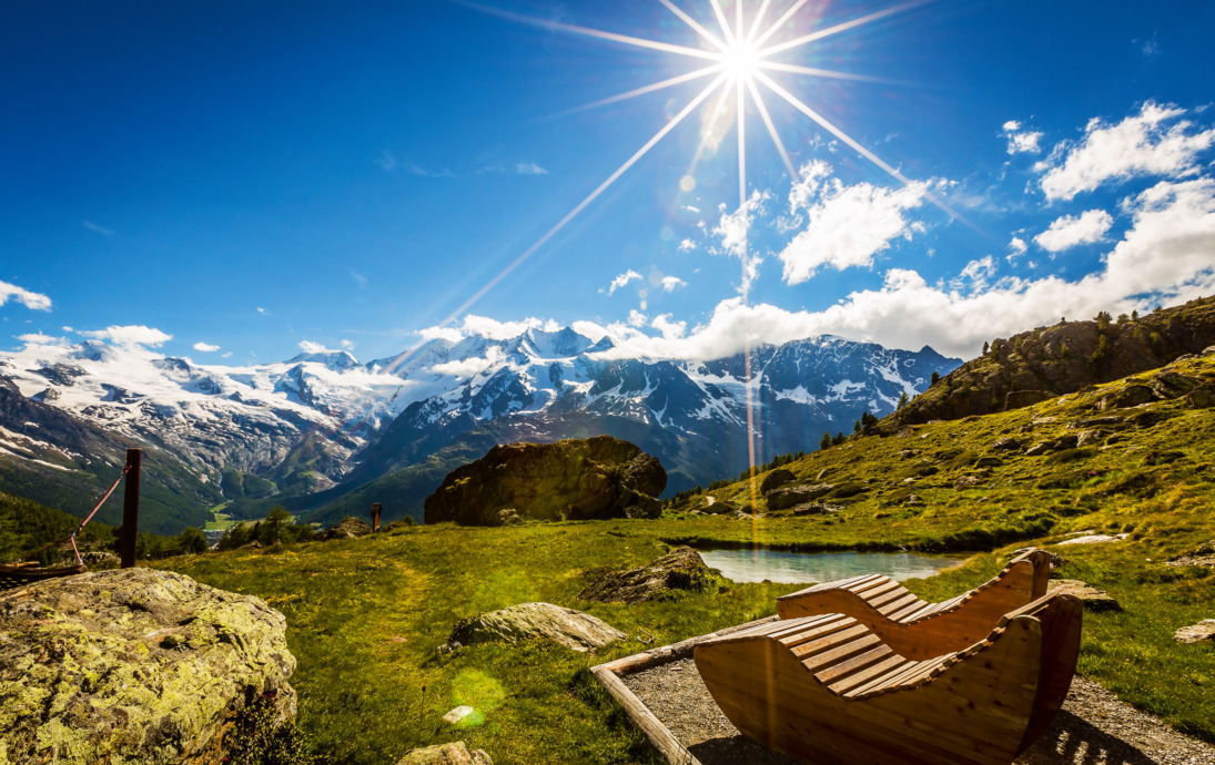 Bergwelt in Saas-Fee