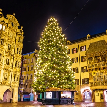 Weihnachtsbaum im Stadtzentrum von Innsbruck - © Leonid Andronov - Fotolia