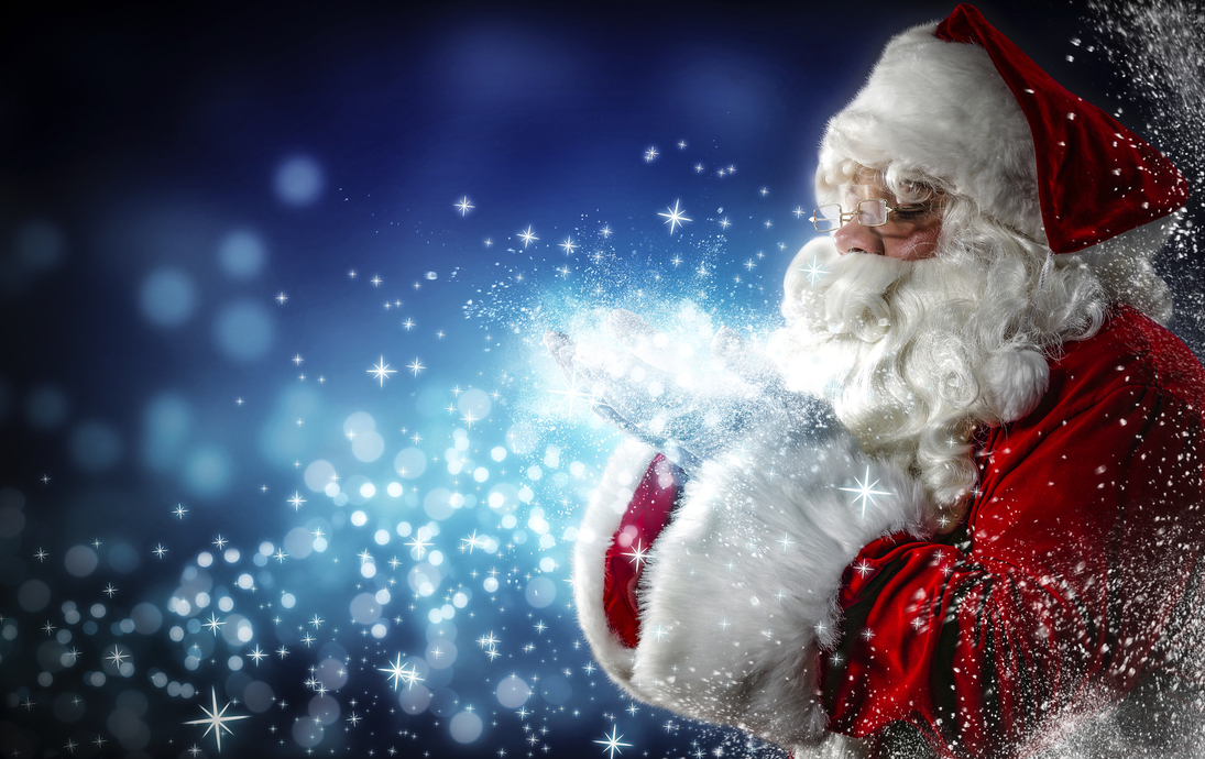 Weihnachtsmann und magische Zeit