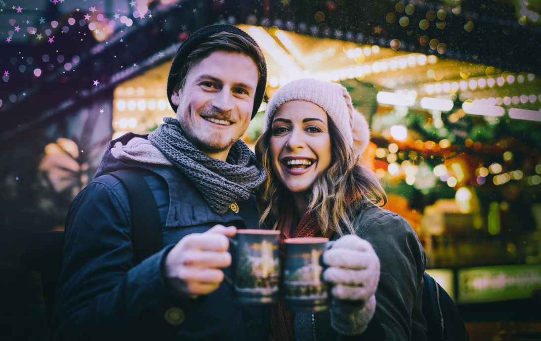 auf dem Weihnachtsmarkt
