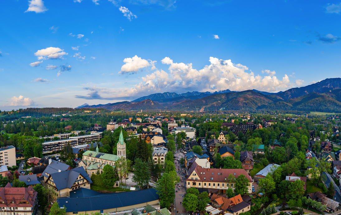 Luftaufnahme von Zakopane