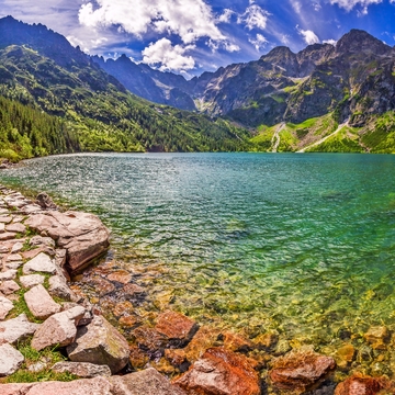 Panorama von Teich in der Tatra Berge, Polen - © shaiith - stock.adobe.com