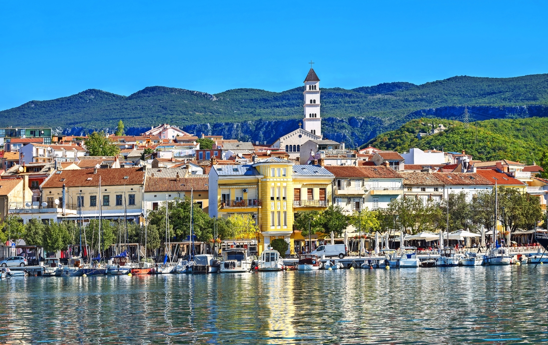 Erholungsort Crikvenica an der Kvarner Bucht, Kroatien