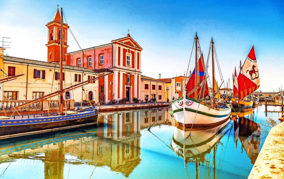 Cesenatico in der Emilia-Romagna, Italien