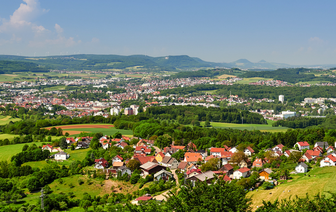 Blick auf Aalen