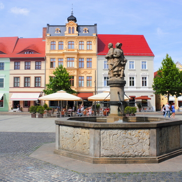 Cottbus - Altstadt mit Marktbrunnen - © ArTo - stock.adobe.com