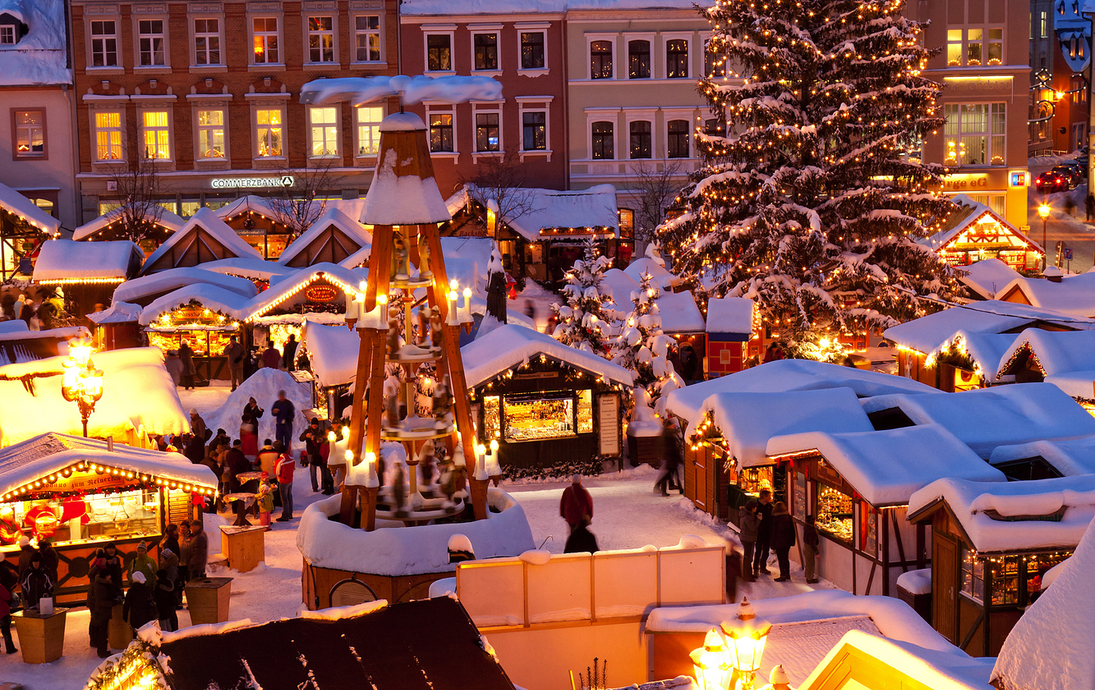 Weihnachtsmarkt in Annaberg-Buchholz im Erzgebirge, Deutschland