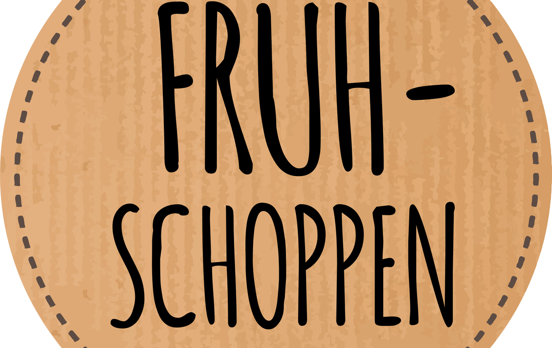 Button Frühschoppen auf Recyclingpapier