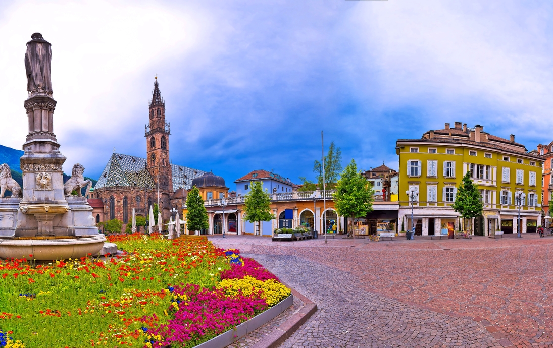 Hauptplatz Waltherplatz in Bozen