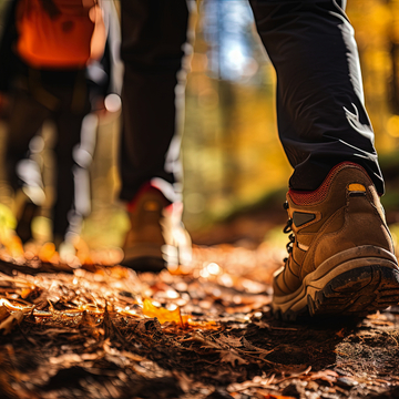 Wanderung im Herbstwald